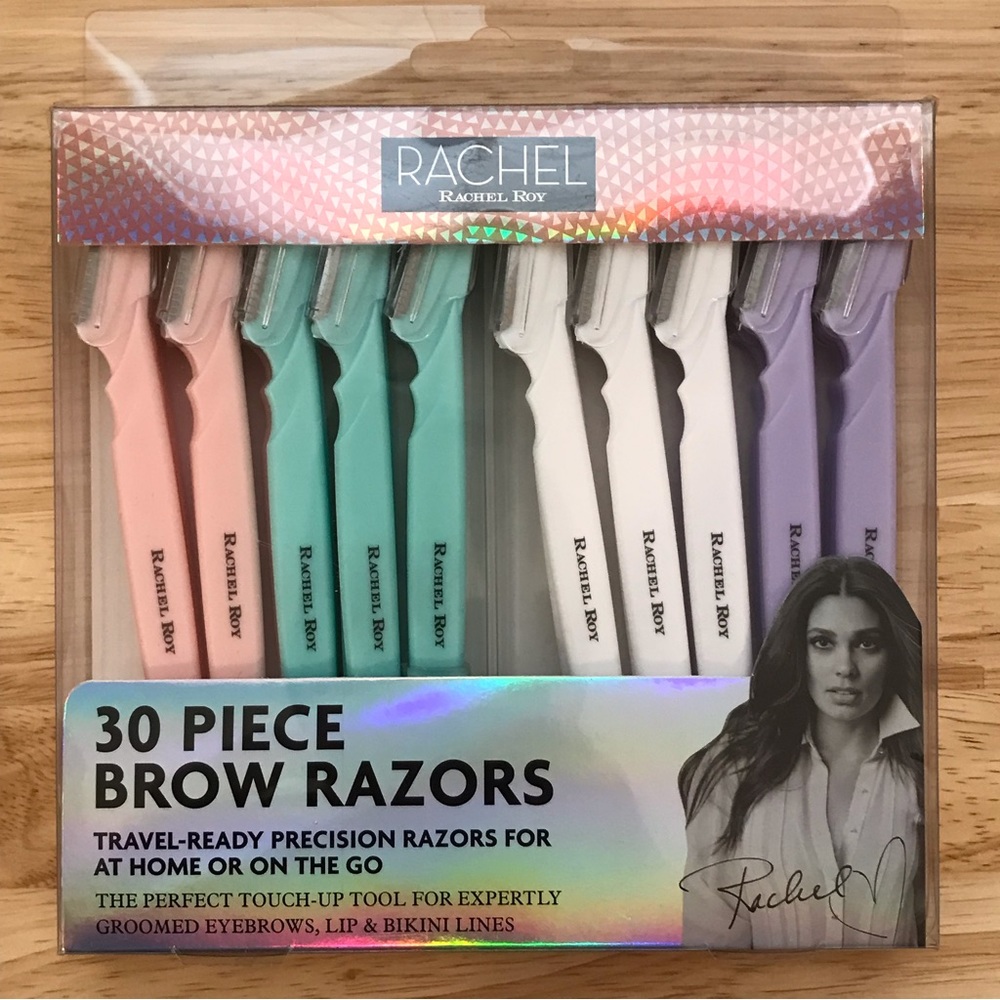 RACHEL ROY Dermaplaning Tool 30 Razors for eyebrows, lip, bikini, hair r…